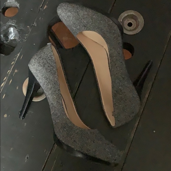 NWOB NINE WEST Wise Up 2 Herringbone Textile Heels - Picture 2 of 14